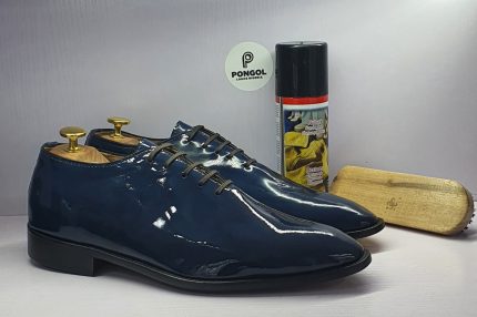 Pongol Bespoke Whole Cut Oxford Shoe - Blue